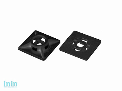 Площадка для хомута-стяжки 27х27 мм черная (500 шт) STARFIX