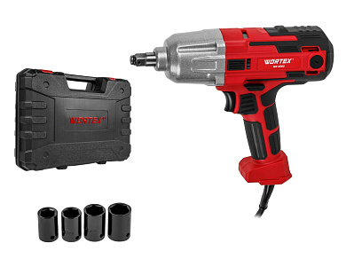 Гайковерт электрический WORTEX WR 4560 в чем. 400 Н*м, 450 Вт, 2800 об/мин (2800 об/мин., 4м шнур, 2,4 кг)