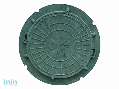 Люк садовый А15 (15 кН) зеленый, AV Engineering