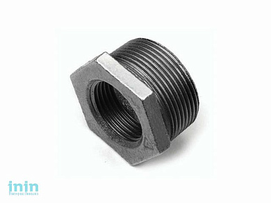 Переход шестиугольный 3/4"х1/2" черный TITAN (Футорка 3/4х1/2 нар.-вн.) (Livarna TITAN)