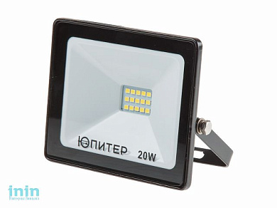 Прожектор светодиодный 20 Вт 6500K IP64 ЮПИТЕР (1600 лм, холодный белый свет)