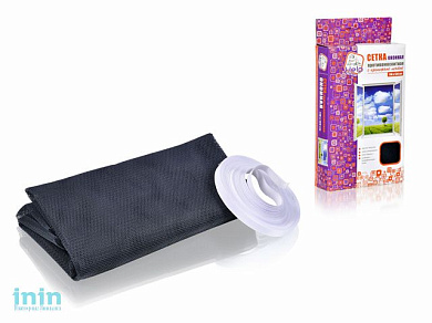 Сетка оконная противомоскитная с крепежной лентой, 110x130 см, HELP