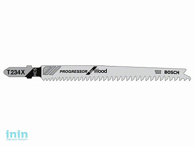 Пилка лобз. по дереву T234X (1 шт.) BOSCH (пропил с толстой и тонкой стенкой, быстрый рез в материале любой толщины)