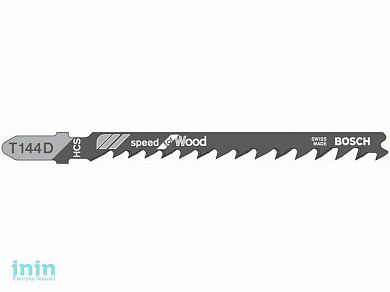 Пилка лобз. по дереву T144D (1 шт.) BOSCH (пропил прямой, грубый, быстрый рез)