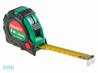 Рулетка  3м/19мм обрезин. корп. ВОЛАТ (быт.)