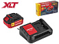 Набор аккумулятор 4 А*ч и зарядное устройство 1х2 А WORTEX ALL1 XLT в кор. SET (18.0 В, 4.0 А*ч, индикатор заряда, обрезиненный корпус, зарядное: 1 слот, 2 А.)