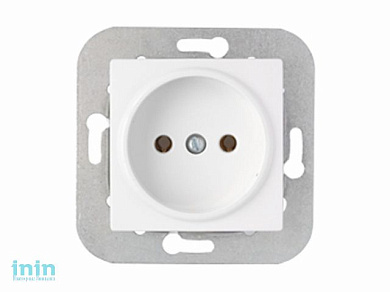 Розетка 1-ая (скрытая, б/з) белая, Уют, Bylectrica (Розетка  РС16-534 Гарантийный срок:24 месяца)
