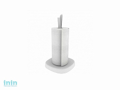 Держатель для бумажных полотенец Kluvi, снежно-белый, BEROSSI (Изделие из пластмассы. Размер 164 х 164 х 291 мм)