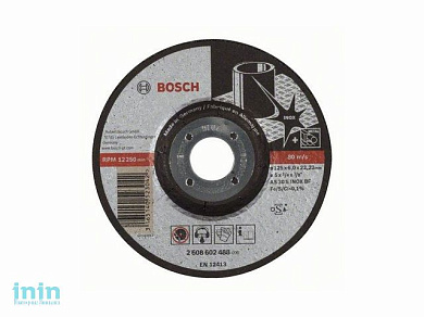 Круг обдирочный 125х6x22.2 мм для нерж. стали BOSCH