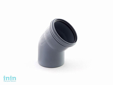 Колено для внутренней канализации 110х45 РосТурПласт (Отвод 110х45)