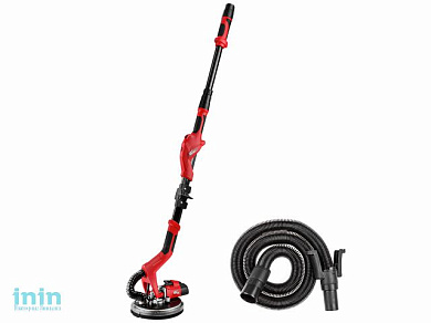 Шлифмашина для стен и потолков WORTEX DG 2260 в кор. со штангой (600 Вт, 600-1500 об/мин, 225 мм, регул. об., подсветка LED 360 гр., требуется подключ