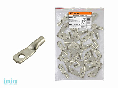 Наконечник кабельный медный луженый под опрессовку ТМЛ 4-6-3 (100шт/уп) TDM