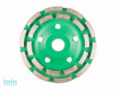 Алмазная чашка 125мм бетон двурядная ВОЛАТ