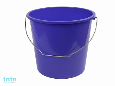Ведро 10 л, лазурно-синий, BEROSSI (Изделие из пластмассы. Литраж 10 литров)