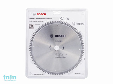 Диск пильный 305х30 мм 96 зуб. универсальный ECO ALUMINIUM BOSCH (твердоспл. зуб)