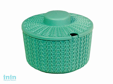 Сахарница ВЯЗАНИЕ 0,45л (фисташковый) (IDEA)