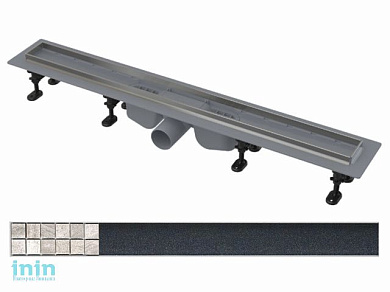 Водоотводящий желоб c перфорированной решеткой TILE-750, Alcaplast (Желоб ALCAPLAST APZ22 с перфорированной решеткой TILE-750)