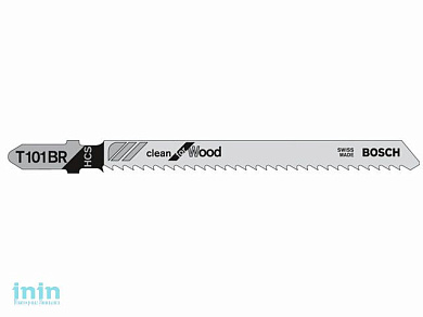 Пилка лобз. по дереву T101BR (1 шт.) BOSCH (пропил прямой, тонкий, аккуратный и чистый рез)