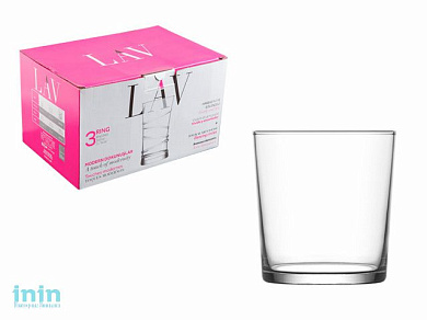 Набор стаканов, 3 шт., 345 мл, серия Bodega, LAV