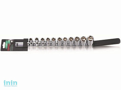 Набор головок 1/2" 10-22мм 6гр. 11шт на подвесе TOPTUL (GAAQ1104)