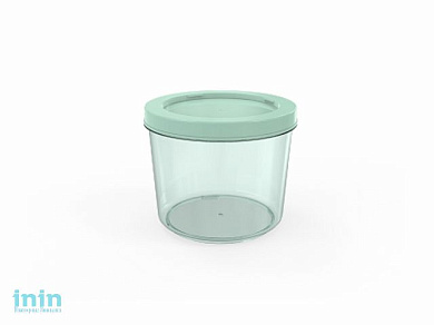 Контейнер Cake, 0,75 л, мята полупрозрачный, BEROSSI (Изделие из пластмассы. Литраж 0,75 л)