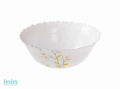 Салатник стеклокерамический, 227 мм, круглый, серия Лимонник, DIVA LA OPALA (15-122723) (Collection Classique)