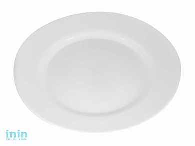Тарелка десертная стеклокерамическая, 200 мм, круглая, серия SNOWFALL (Снегопад), DIVA LA OPALA (Sovrana Collection)