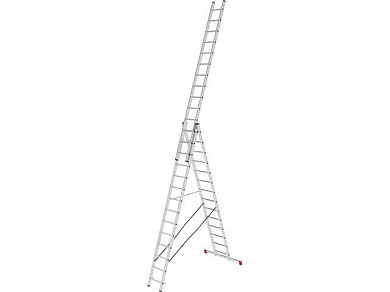 Лестница алюм. 3-х секц. 356/949/376см 3х14 ступ., 21,5кг PRO STARTUL (ST9942-14) (ST9942-14)
