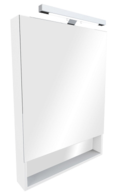 Зеркальный шкаф со светильником ROCA Gap белый 60 (ZRU9302748)