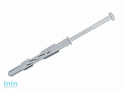 Дюбель рамный 10х120 мм нейлон, потай, с шурупом (25 шт в карт. уп.) STARFIX