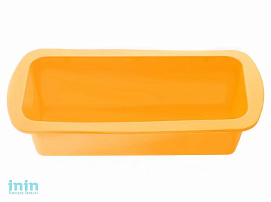 Форма для выпечки, силиконовая, прямоугольная, 27 х 13.5 х 6 см, оранжевая, PERFECTO LINEA