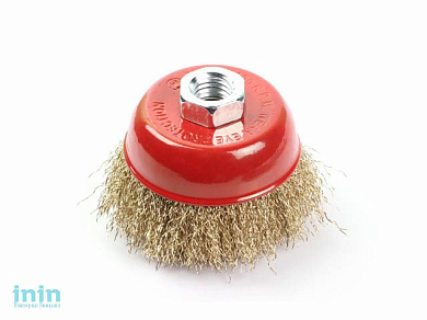 Щетка д/шлиф.маш."чашка" гофр.  75мм GEPARD (GP0865-75) (M14 в блистере)