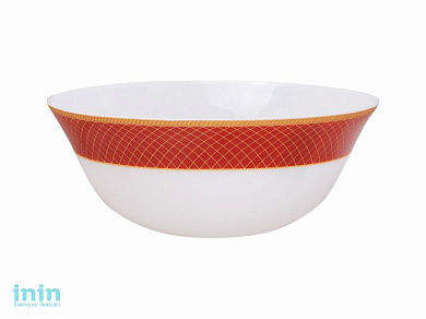 Салатник стеклокерамический, 205 мм, круглый, серия REGENT RED (Регент рэд), DIVA LA OPALA (Sovrana Collection)