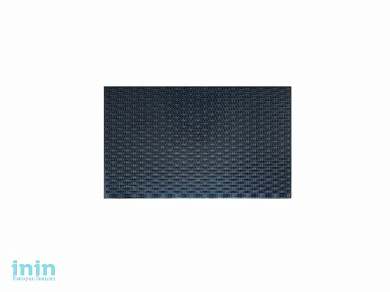 Коврик придверный 58х41 см, черный, TM YPgroup (Размер 58х41 см. Материал: вулканизированная непористая резина.)