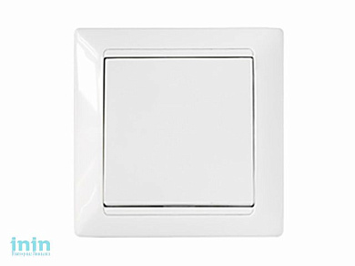 Выключатель 1 клав. (скрытый, 10А) на 2 направления белый, Стиль, Bylectrica (Выключатель одноклавишный на два направления скрытой установки Гарантийн