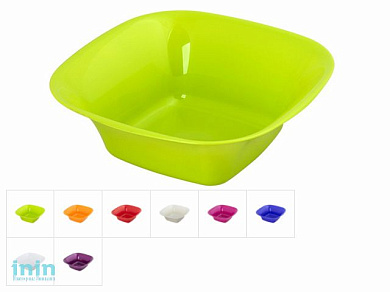 Салатник 24x24x8 см, DRINA (цвета в ассортименте)