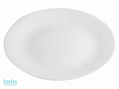 Тарелка обеденная стеклокерамическая, 267 мм, круглая, серия Ivory (Айвори), DIVA LA OPALA (Collection Ivory)