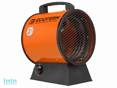 Нагреватель воздуха электр. Ecoterm EHR-03/1C (пушка, 3 кВт, 220 В, термостат, 2 года гарантии)