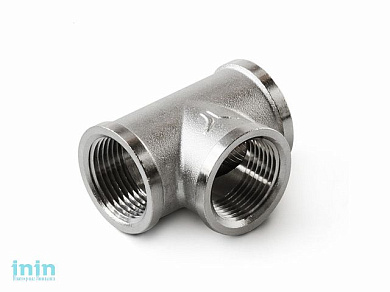 Тройник вн. 1", никелир. PRO AQUA