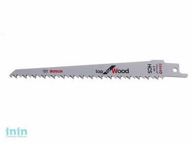 Пилка сабельная по дереву S 644 D (2 шт.) BOSCH (пропил криволинейный, без сколов)