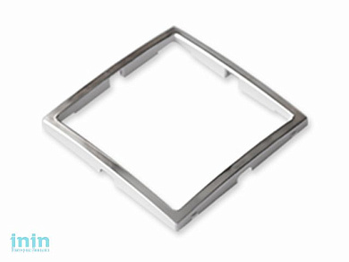 Вставка в рамку 1-местная серебряная, Уют, упак=3 шт.,  Bylectrica (Гарантийный срок:24 месяца)