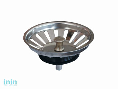 Выпуск-пробка (решетка нерж. сталь) для сифона 3 1/2", NOVA