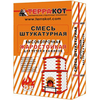 Штукатурка жаростойкая, 25кг