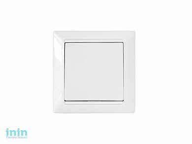 Выключатель 1 клав. (скрытый, 10А) на 2 направления серебро Стиль, Bylectrica (одноклавишный на два направления скрытой установки Гарантийный срок:24