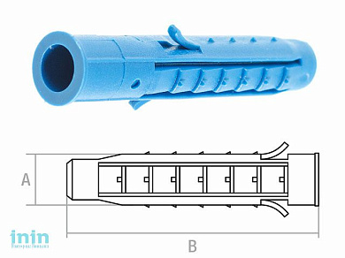 Дюбель распорный 6х30 мм четырехсегментный (250 шт в карт. уп.) STARFIX