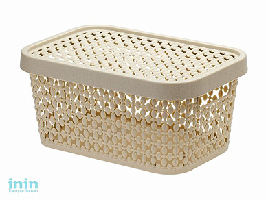 Ящик для хранения с крышкой ПИРУЛА 90х190х130 (латте) (IDEA)