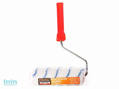 Валик "ACRYL" 48-180мм с ручкой 8мм STARTUL PROFI (акрил, нанесение лаков на водной основе)