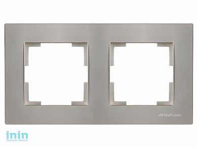 Рамка 2-ая горизонтальная титан, RITA, MUTLUSAN
