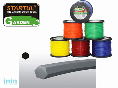 Леска ф 3.0 мм х 168 м шестигр. сеч. STARTUL GARDEN