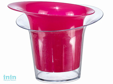 Кашпо для орхидей АДЕЛЬ 1л (малиновый) (IDEA)